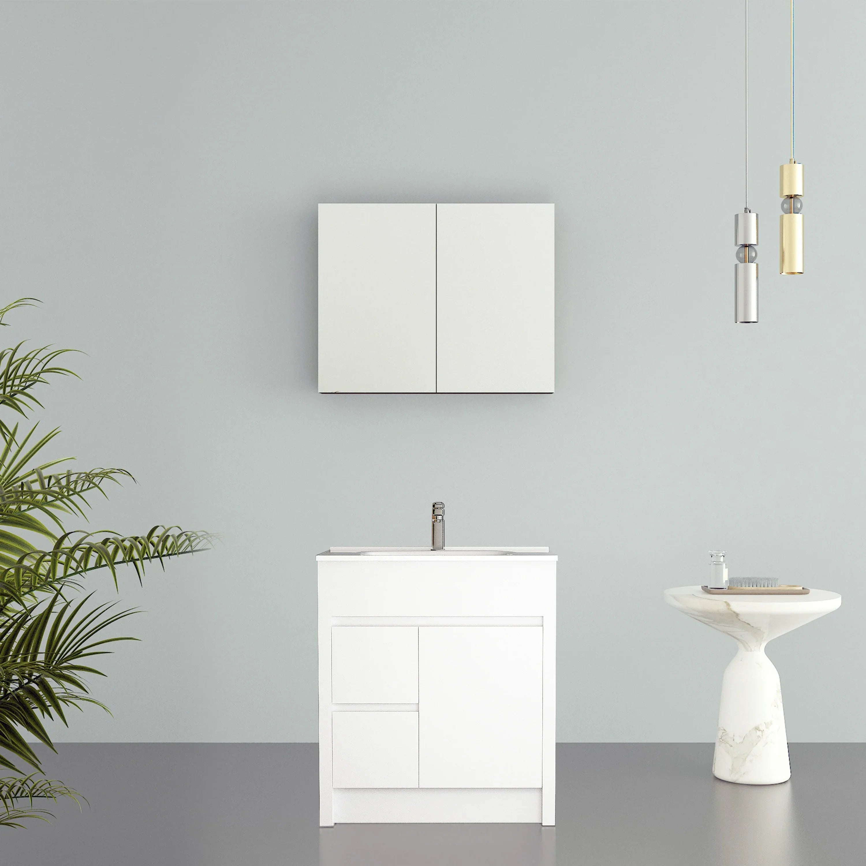 30" Frosted Oak Medicine Cabinet-Migration_Bathroom Vanities-DECOROLALA