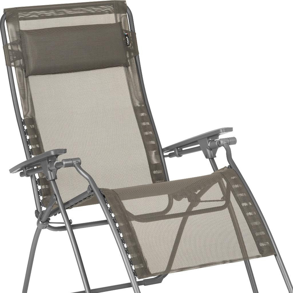 30" Graphite Metal Outdoor Zero Gravity Chair-Outdoor Chairs-DECOROLALA