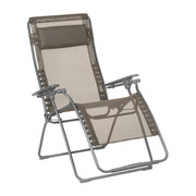 30" Graphite Metal Outdoor Zero Gravity Chair-Outdoor Chairs-DECOROLALA