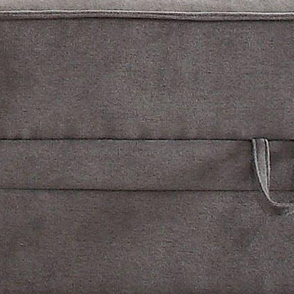 30" Gray Velvet Storage-Ottomans-DECOROLALA