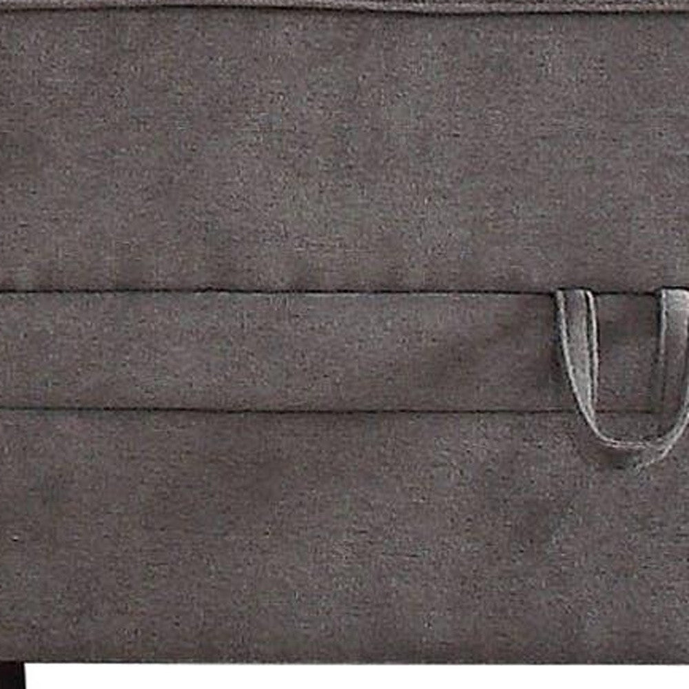 30" Gray Velvet Storage-Ottomans-DECOROLALA