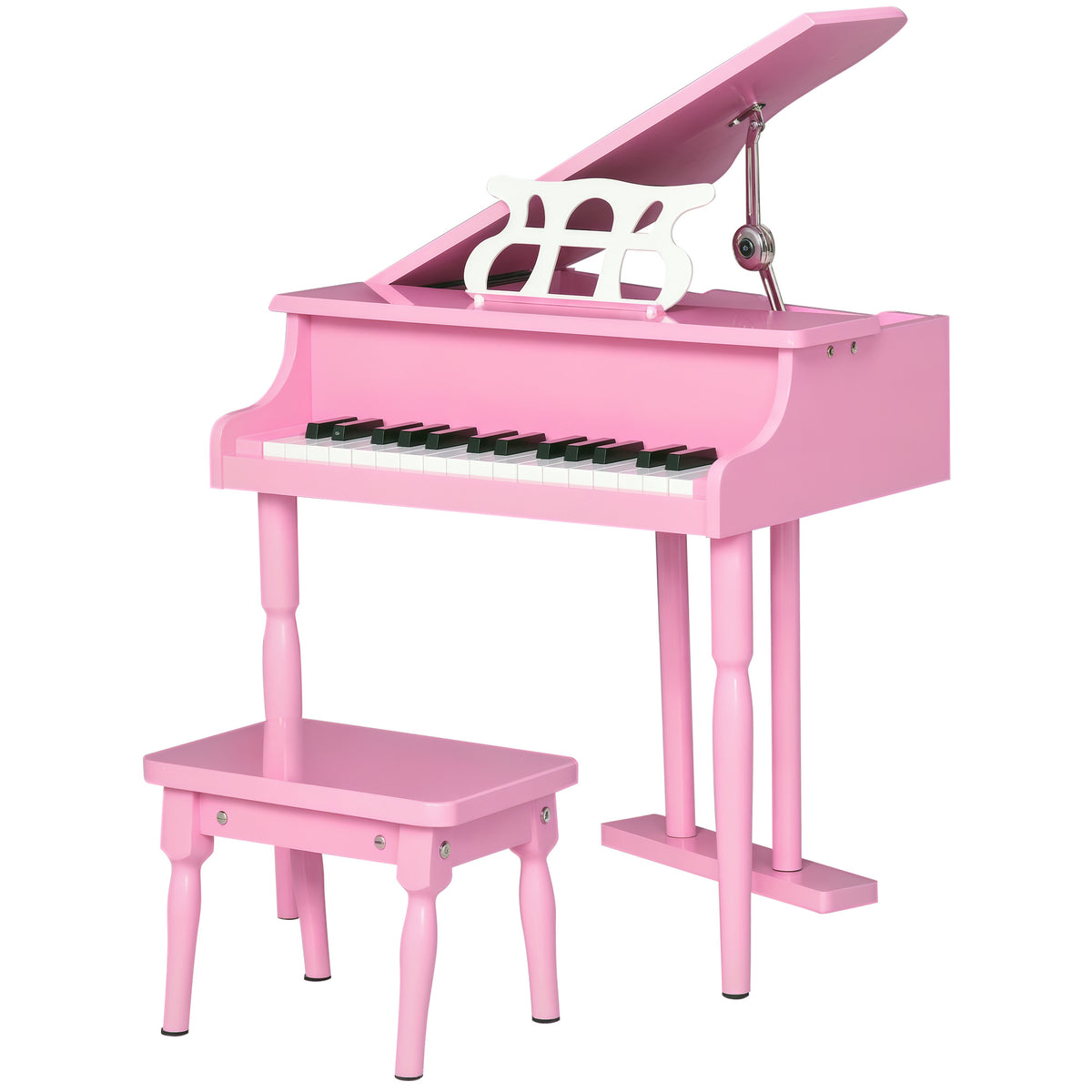 Modern Kids Piano, 30 Keys, Set of 2, Mini Toy for Child, Grand Piano with Music Stand and Bench, Ideal Gift-Toys & Games > Baby & Toddler Toys > Electronic Musical Pianos-DECOROLALA