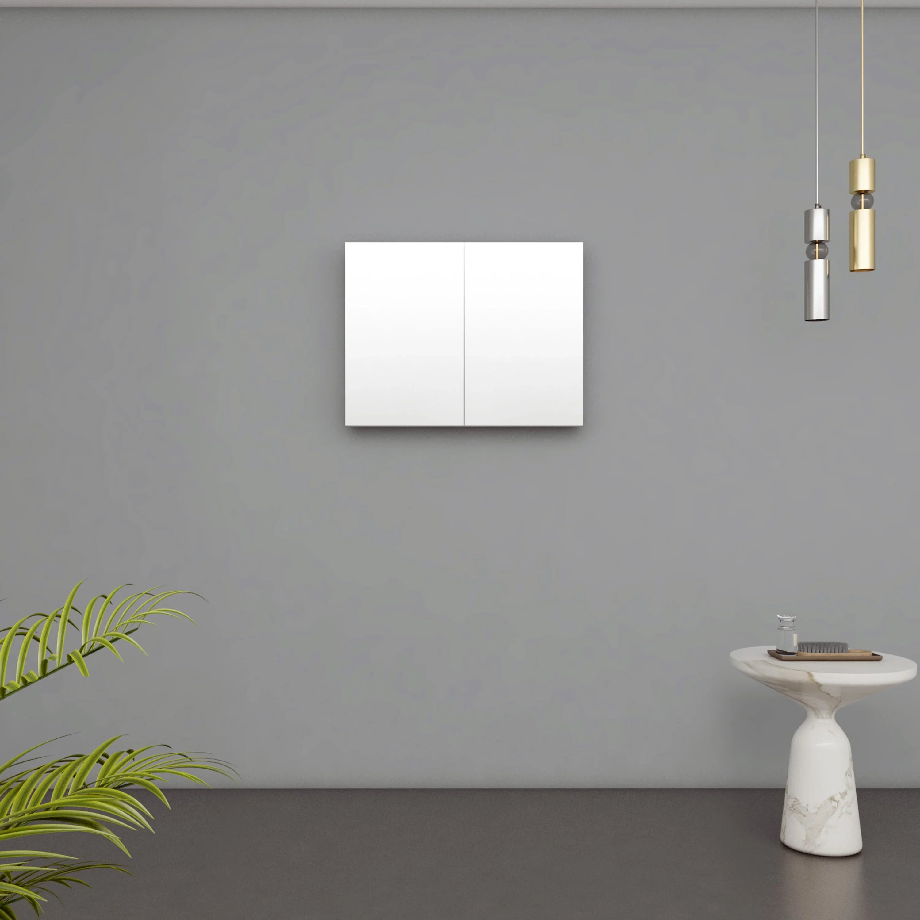 30" Matte White Medicine Cabinet-Migration_Bathroom Vanities-DECOROLALA