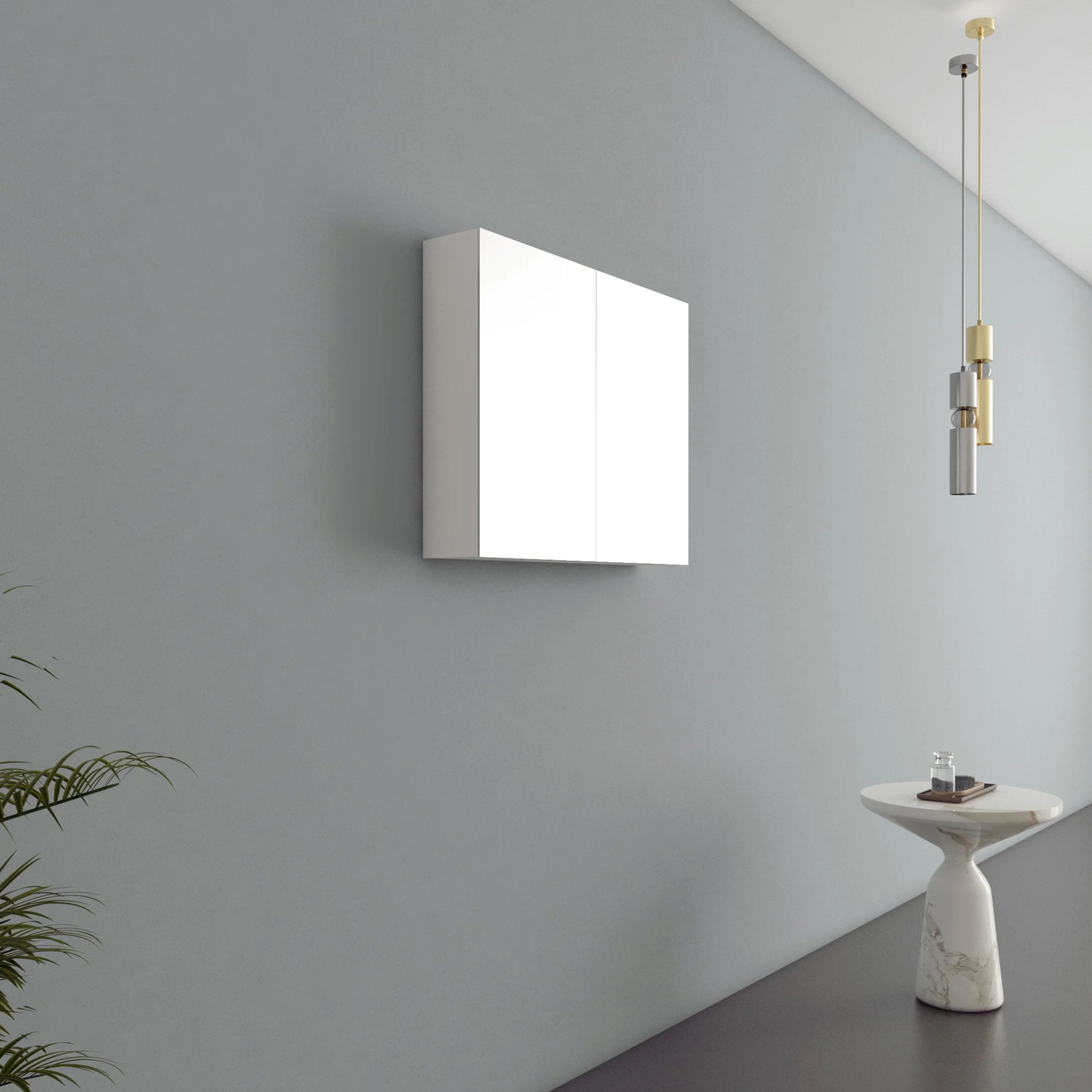 30" Matte White Medicine Cabinet-Migration_Bathroom Vanities-DECOROLALA