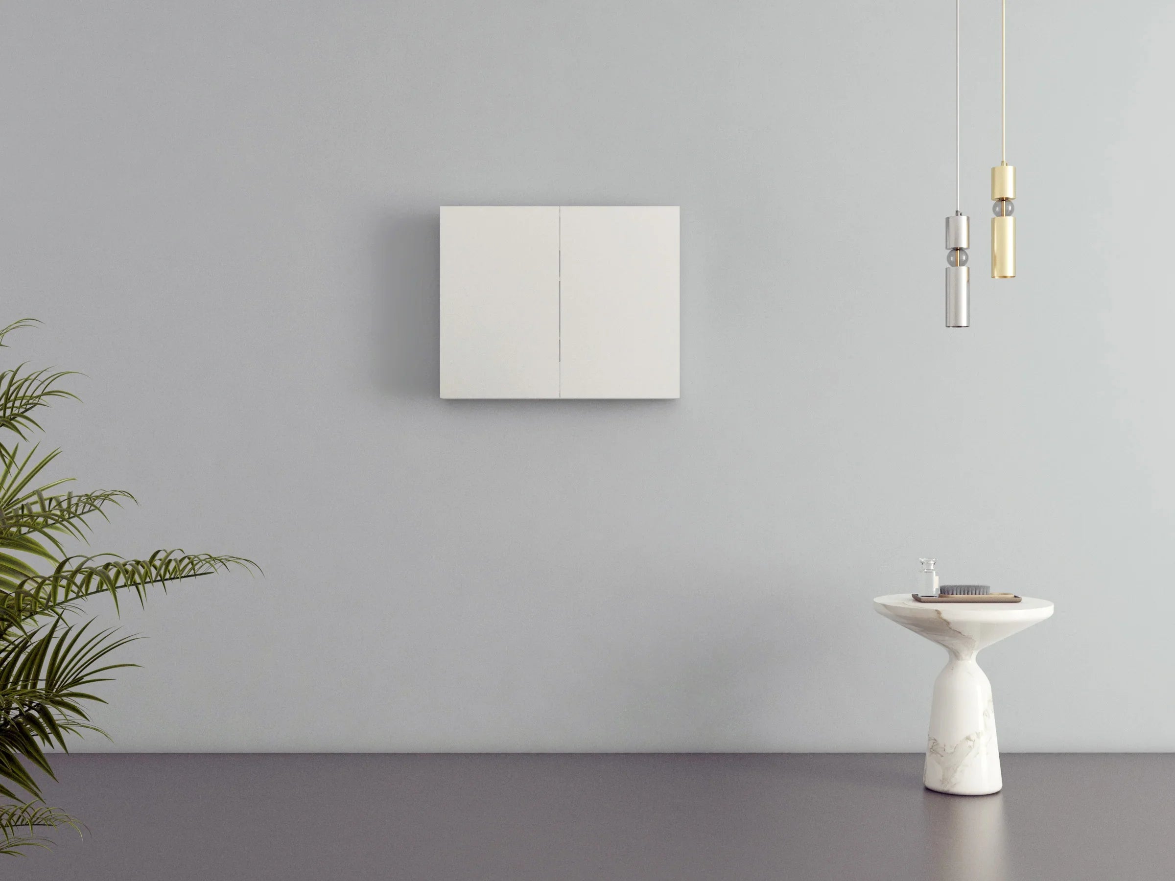 30" Matte White Medicine Cabinet-Migration_Bathroom Vanities-DECOROLALA