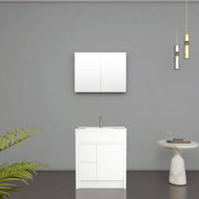 30" Matte White Medicine Cabinet-Migration_Bathroom Vanities-DECOROLALA