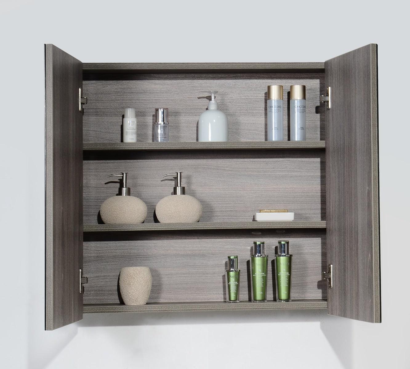 30" Medicine Cabinet - Walnut-Migration_Bathroom Vanities-DECOROLALA