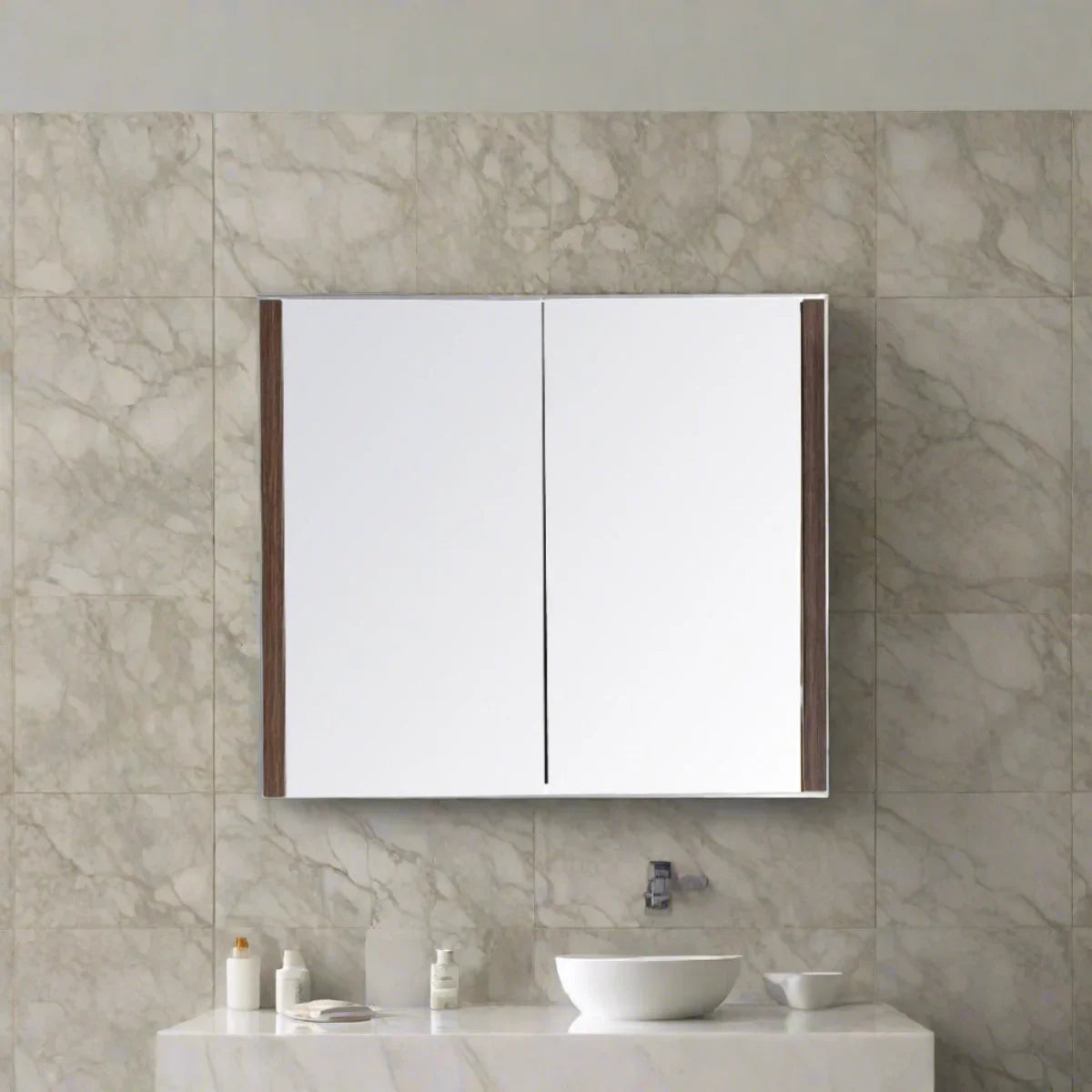 30" Medicine Cabinet - Walnut-Migration_Bathroom Vanities-DECOROLALA