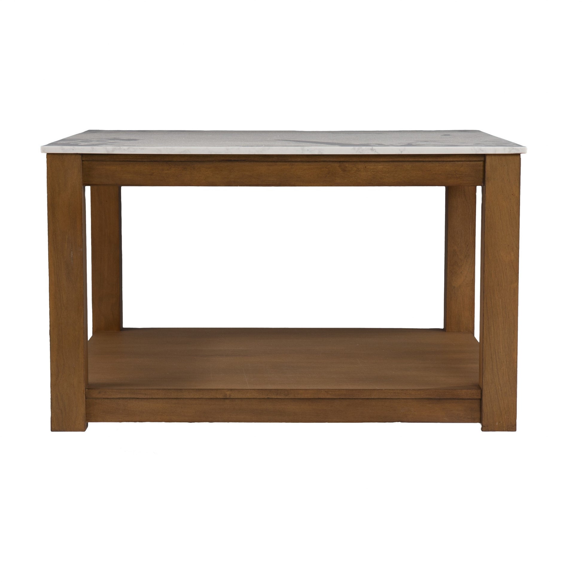 30" Natural And Natural Brown Solid Manufactured Wood Square Coffee Table-Coffee Tables-DECOROLALA