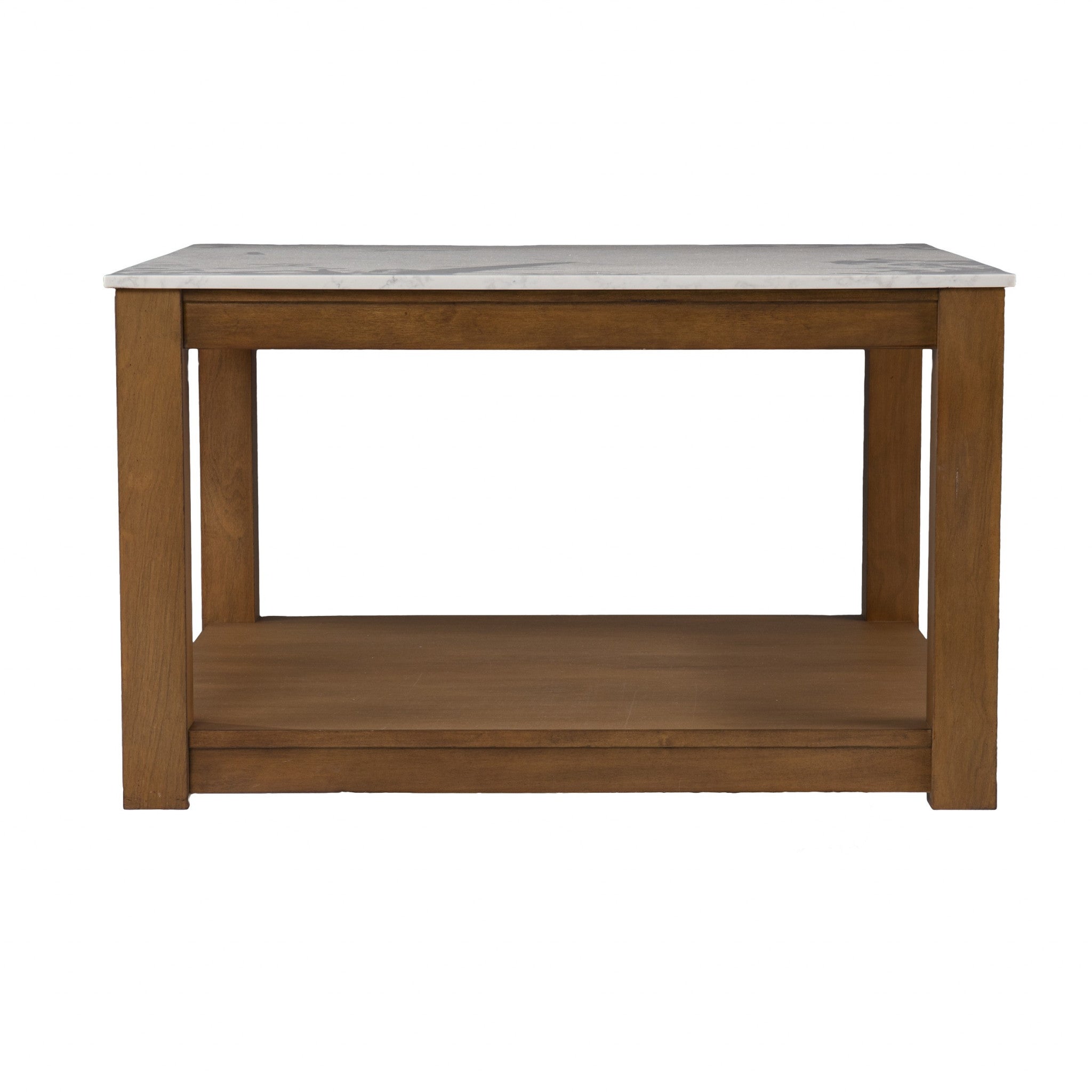30" Natural And Natural Brown Solid Manufactured Wood Square Coffee Table-Coffee Tables-DECOROLALA