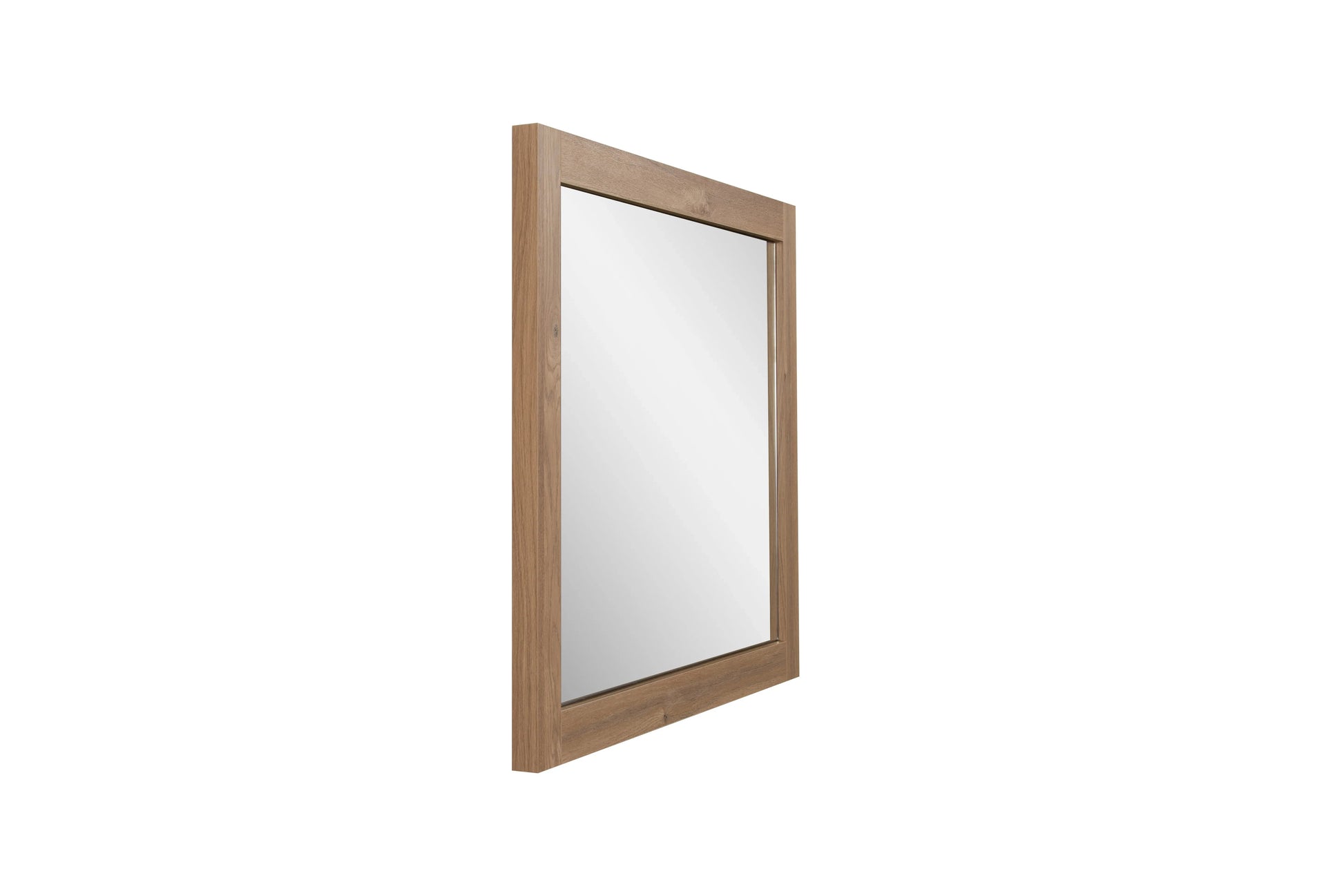30" Rectangular Mirror with Rough Oak Frame-Migration_Mirrors-DECOROLALA