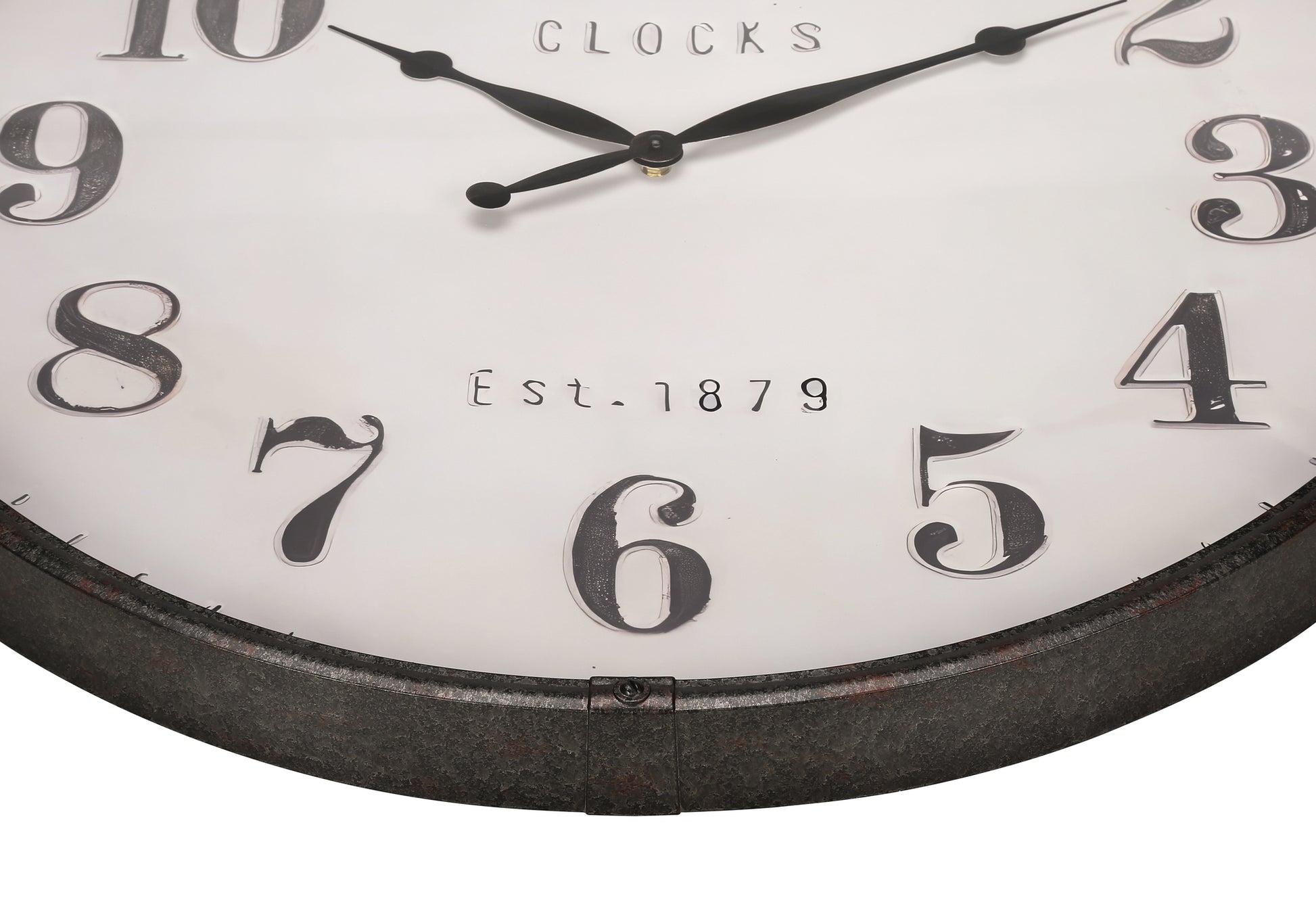 30" Round Wall Clock Brown-Clocks-DECOROLALA