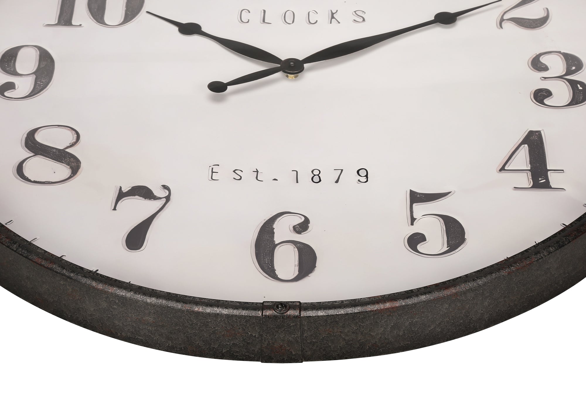 30" Round Wall Clock Brown-Clocks-DECOROLALA