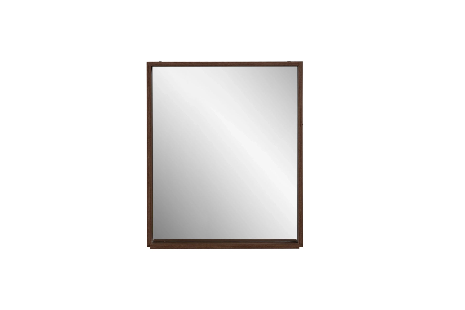 30" Walnut Rectangular Framed Bathroom Mirror-Migration_Mirrors-DECOROLALA