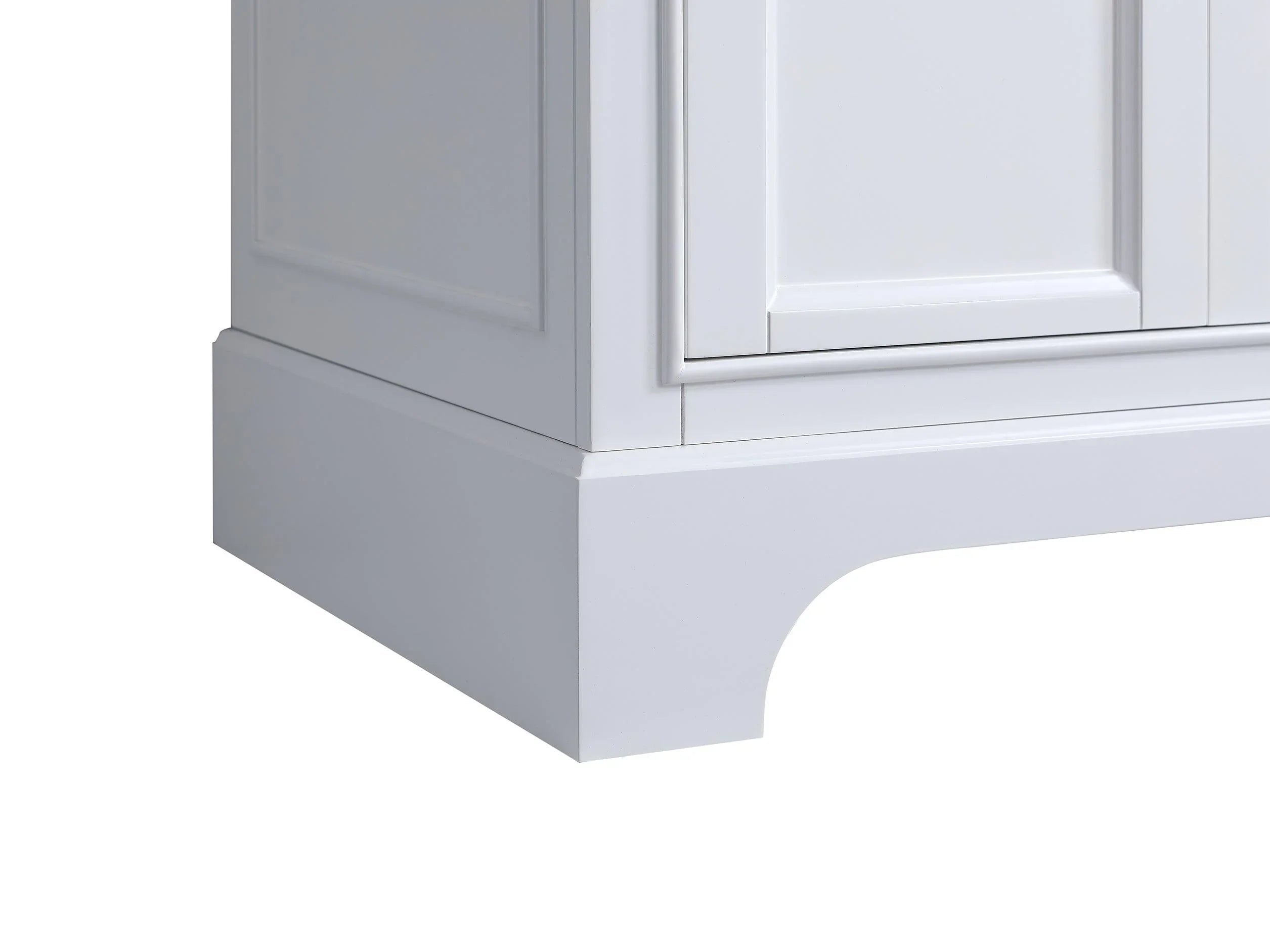 30" White Freestanding Bathroom Vanity with Engineered Calcutta Marble Countertop-Migration_Bathroom Vanities-DECOROLALA