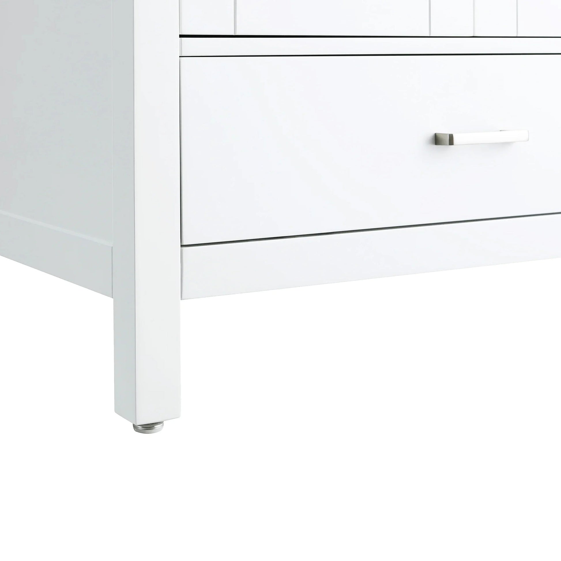 30" White Freestanding Single Sink Bathroom Vanity with Engineered Calcutta Marble Countertop-Migration_Bathroom Vanities-DECOROLALA