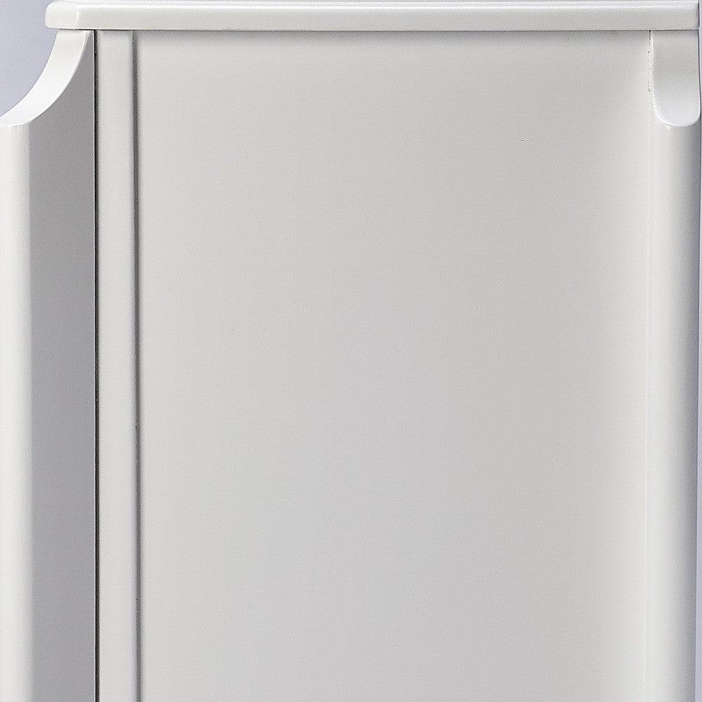 30" White Wood Bookcase-Bookcases-DECOROLALA