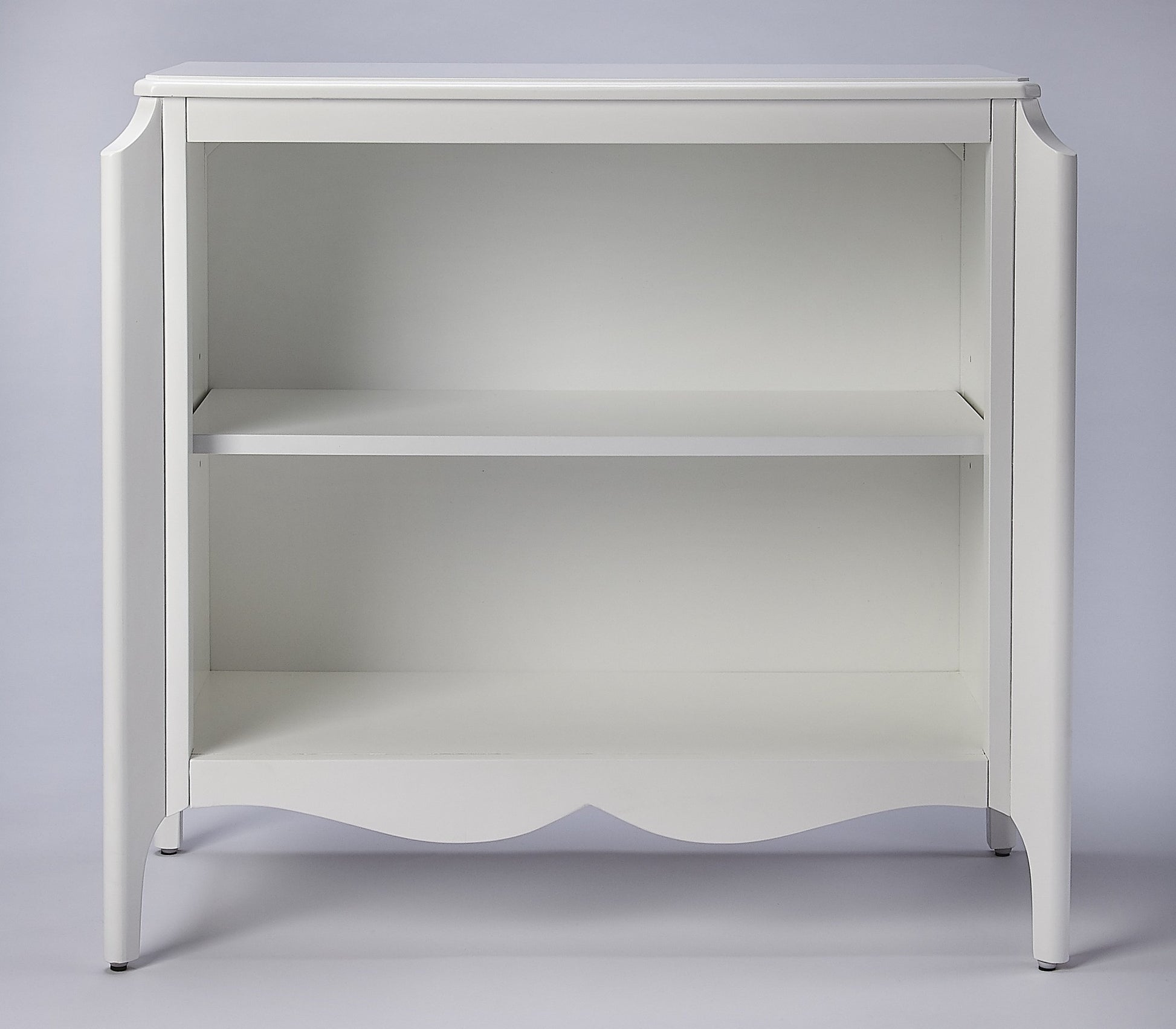 30" White Wood Bookcase-Bookcases-DECOROLALA