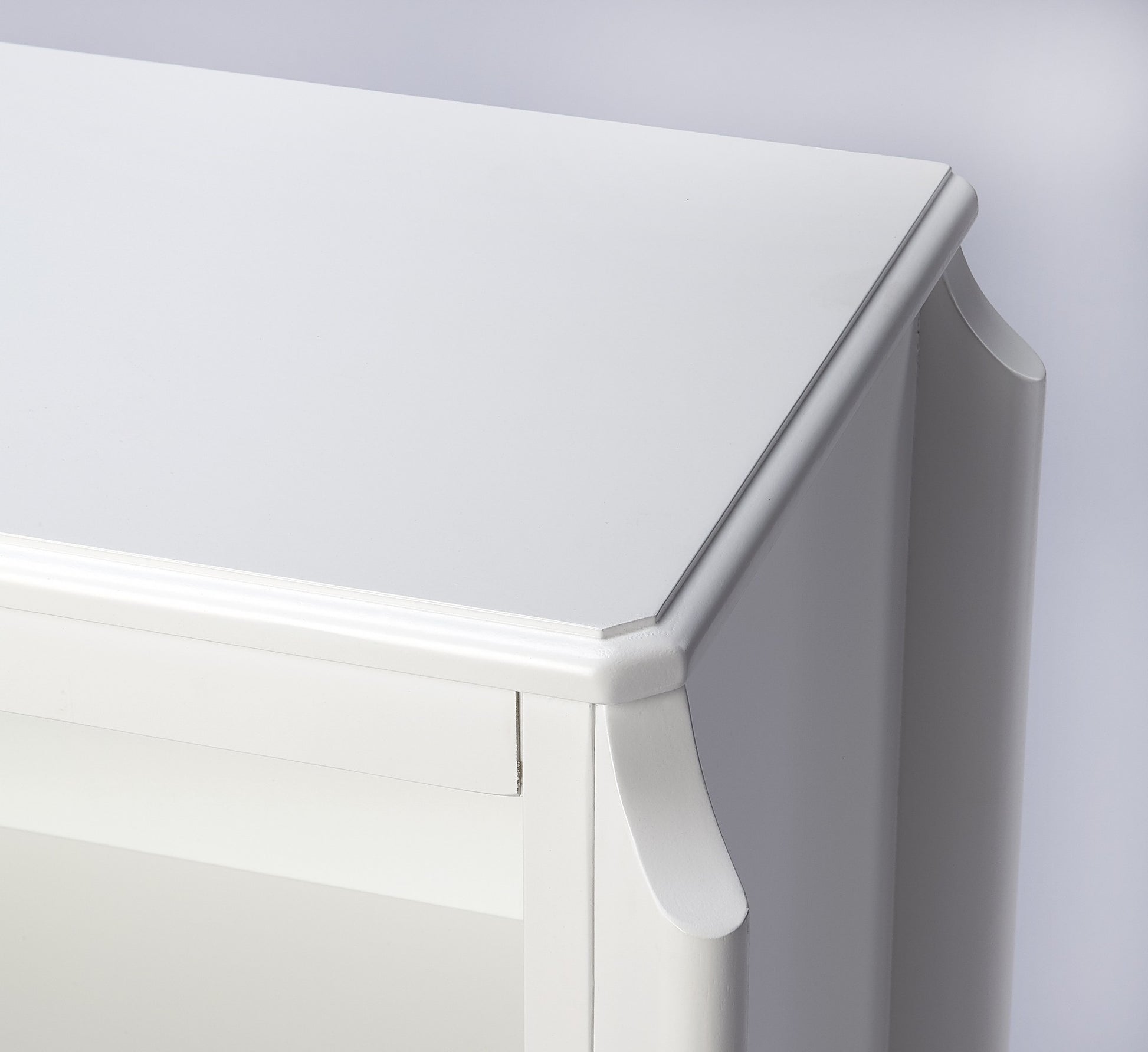 30" White Wood Bookcase-Bookcases-DECOROLALA