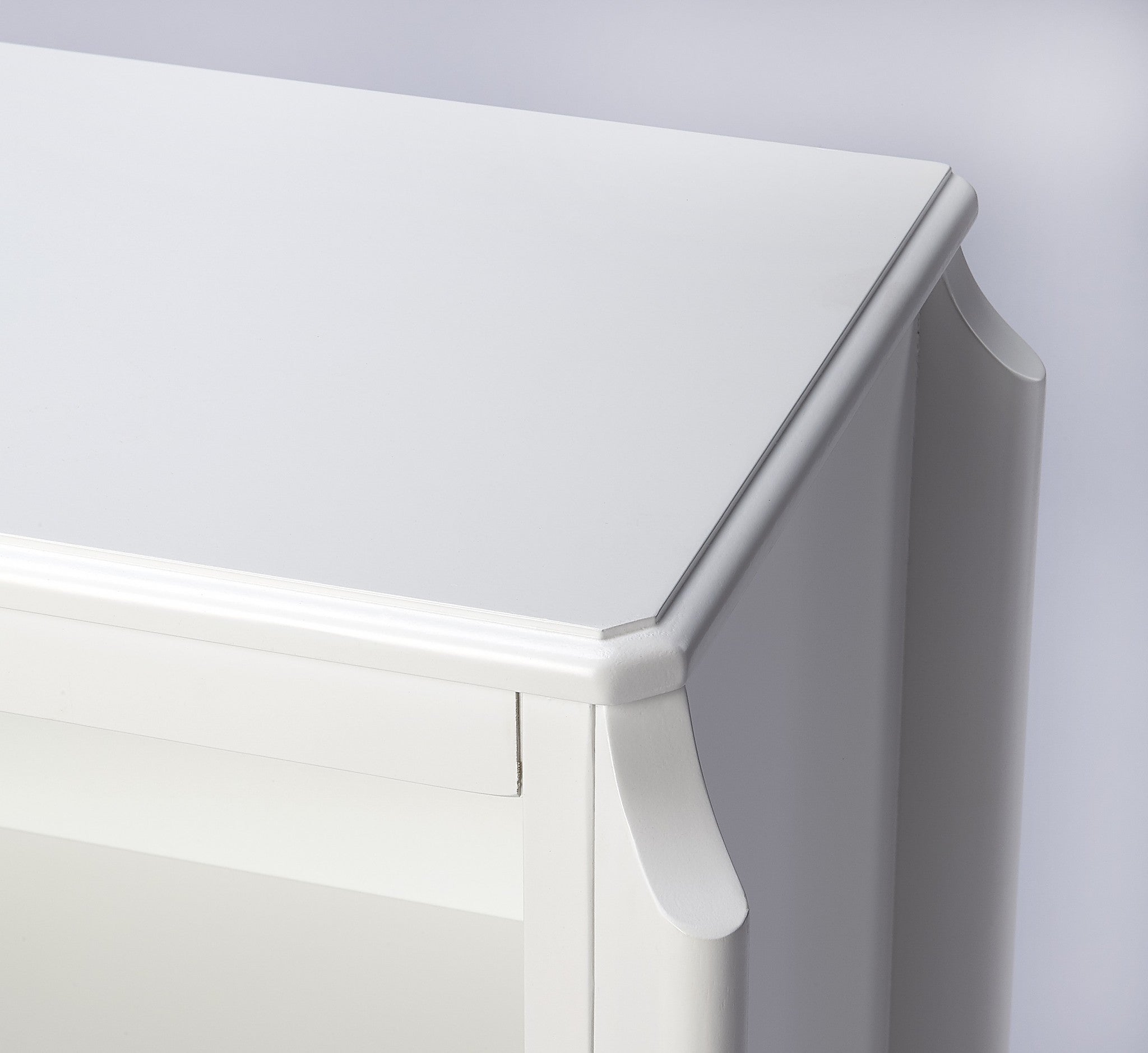 30" White Wood Bookcase-Bookcases-DECOROLALA