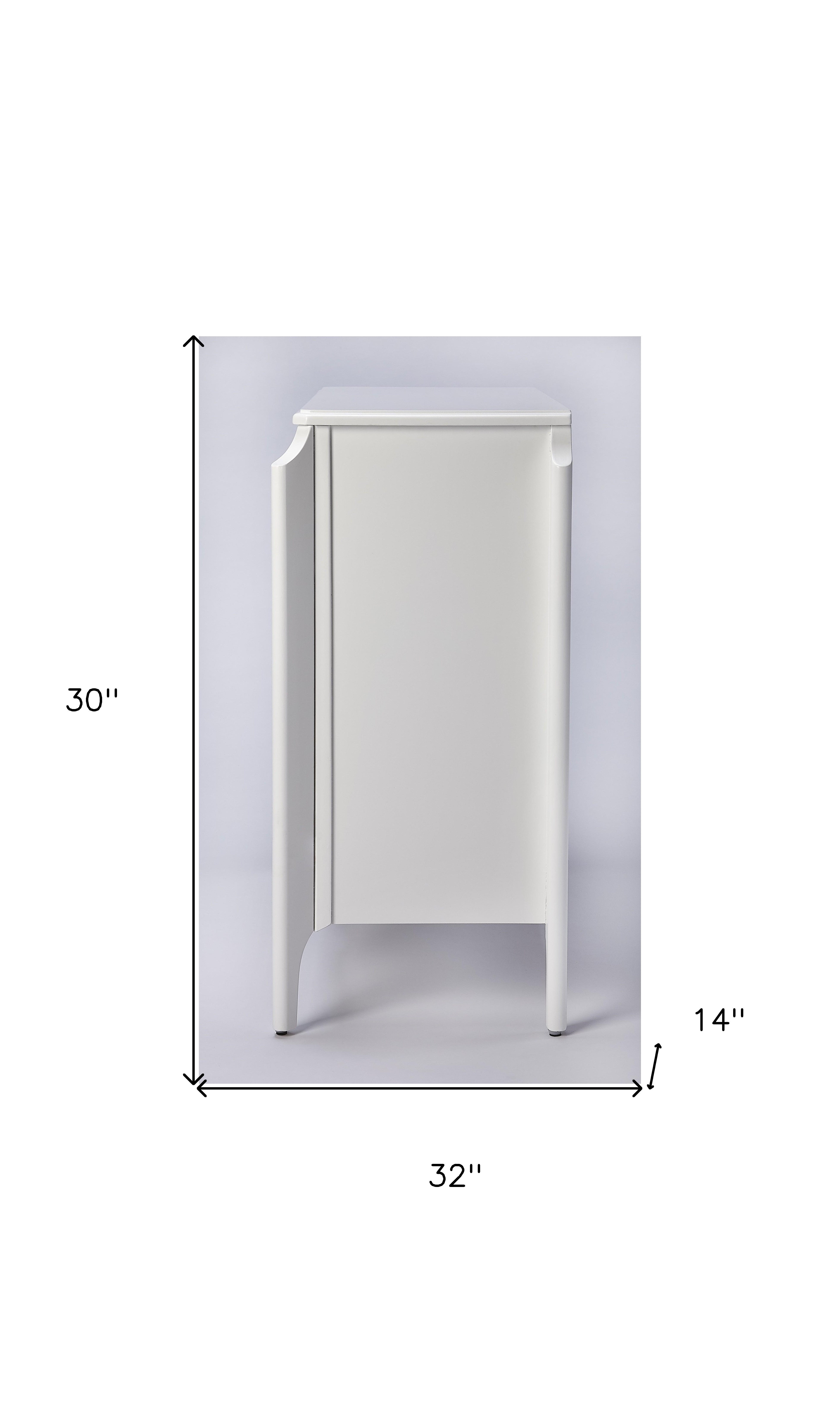 30" White Wood Bookcase-Bookcases-DECOROLALA