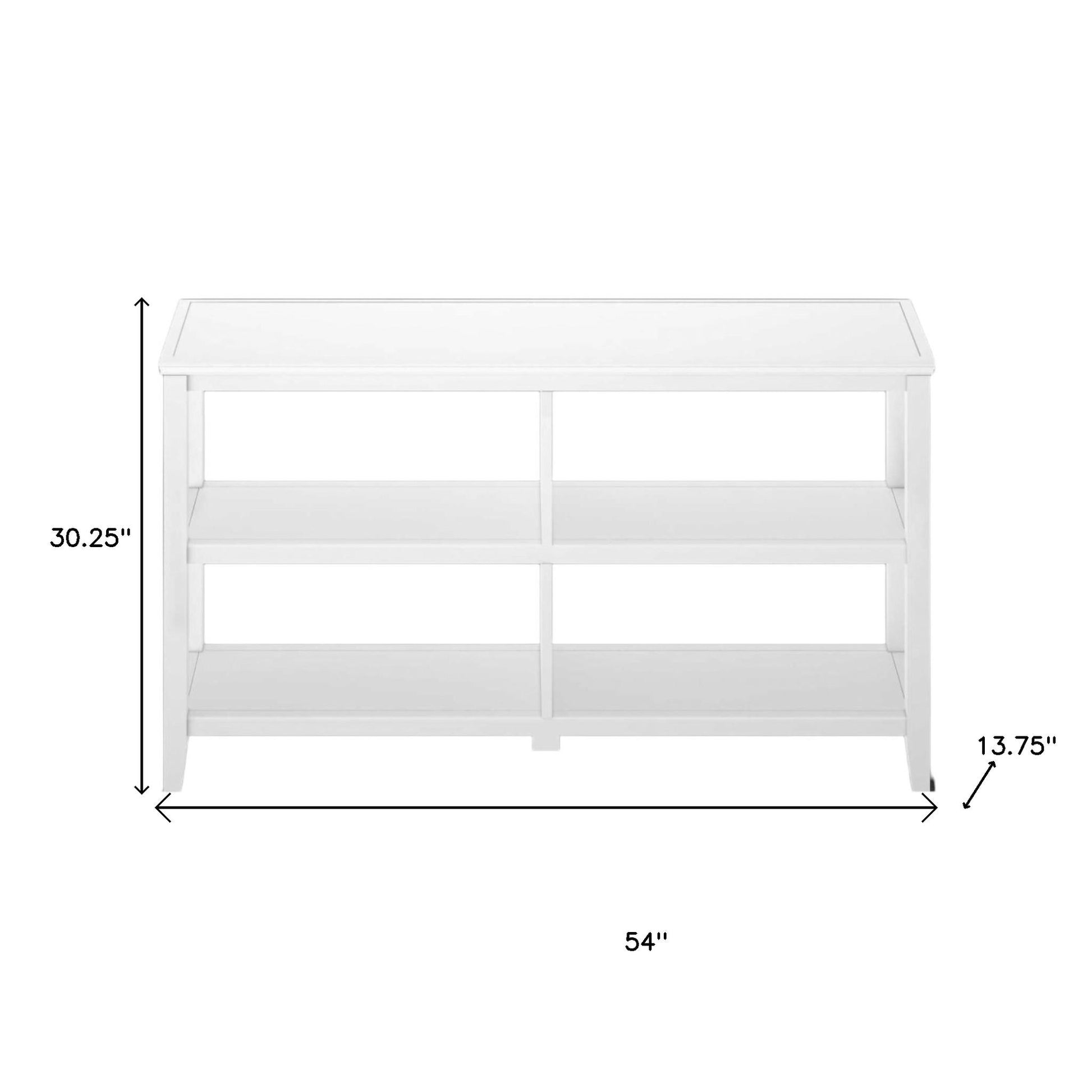 30" White Wood Two Shelf Bookcase-Bookcases-DECOROLALA