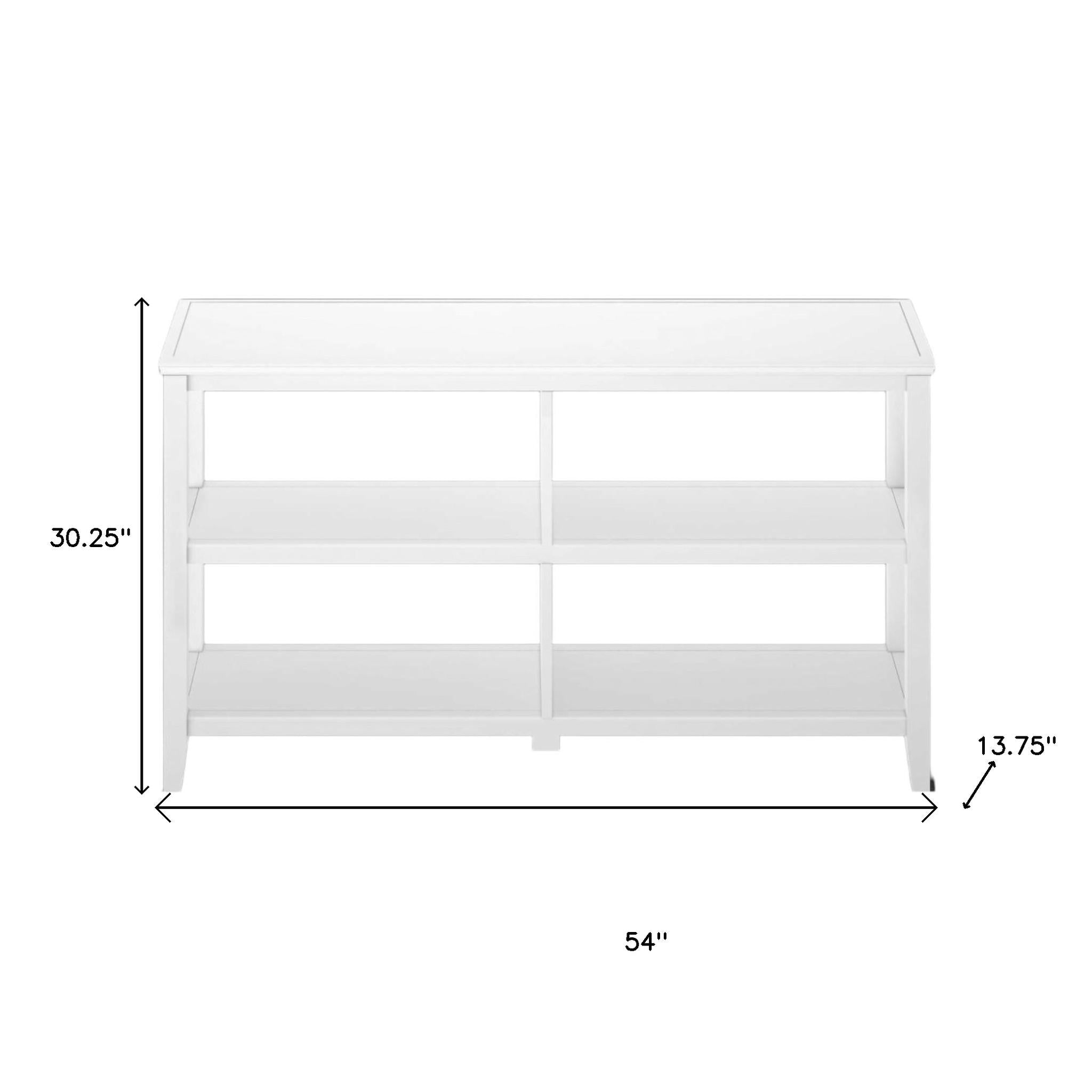 30" White Wood Two Shelf Bookcase-Bookcases-DECOROLALA