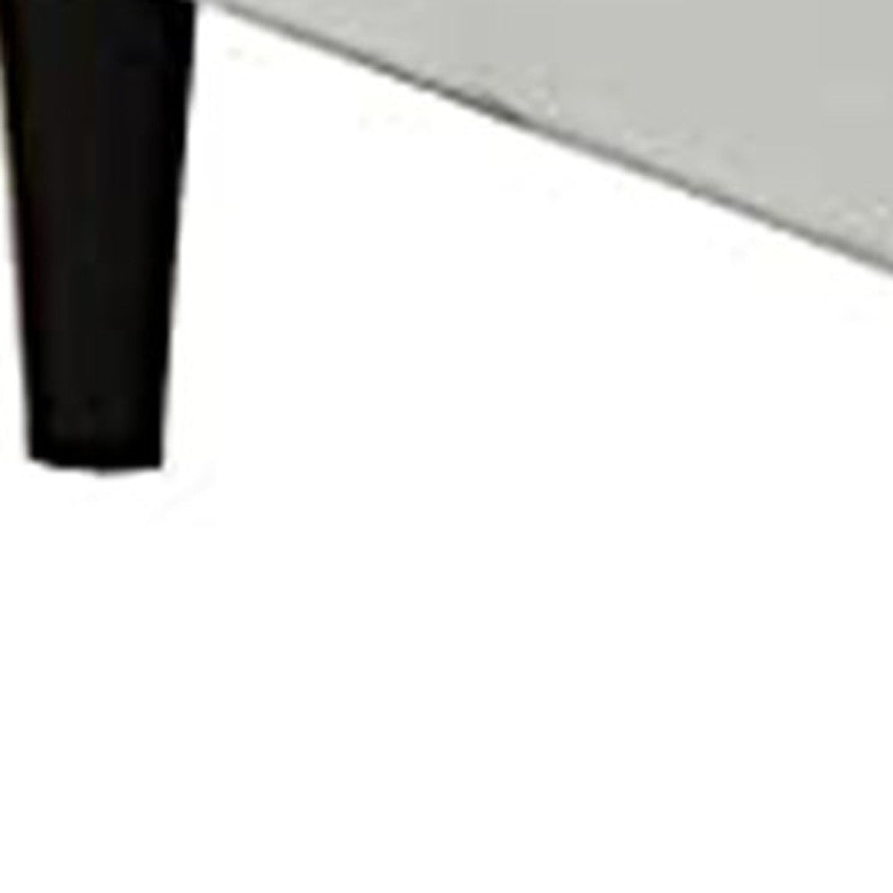 30" White and Black Faux Leather Arm Chair And Toss Pillow-Accent Chairs-DECOROLALA