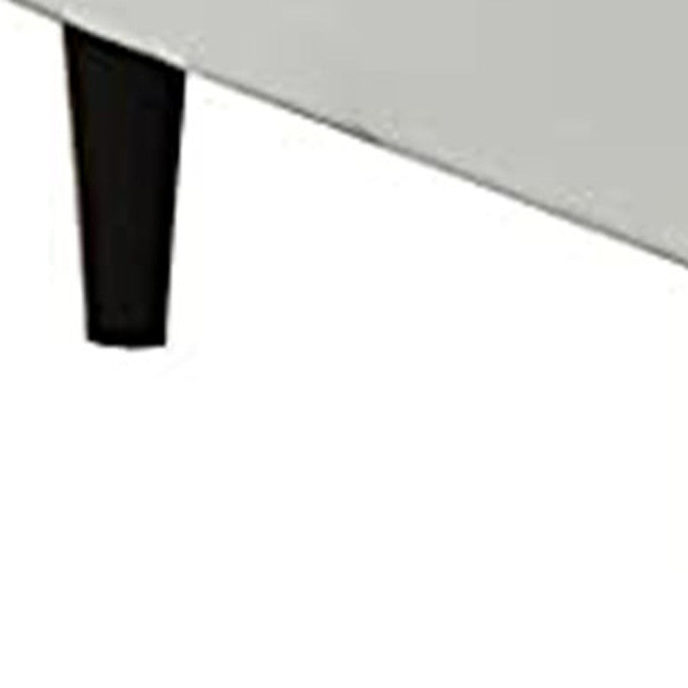 30" White and Black Faux Leather Arm Chair And Toss Pillow-Accent Chairs-DECOROLALA