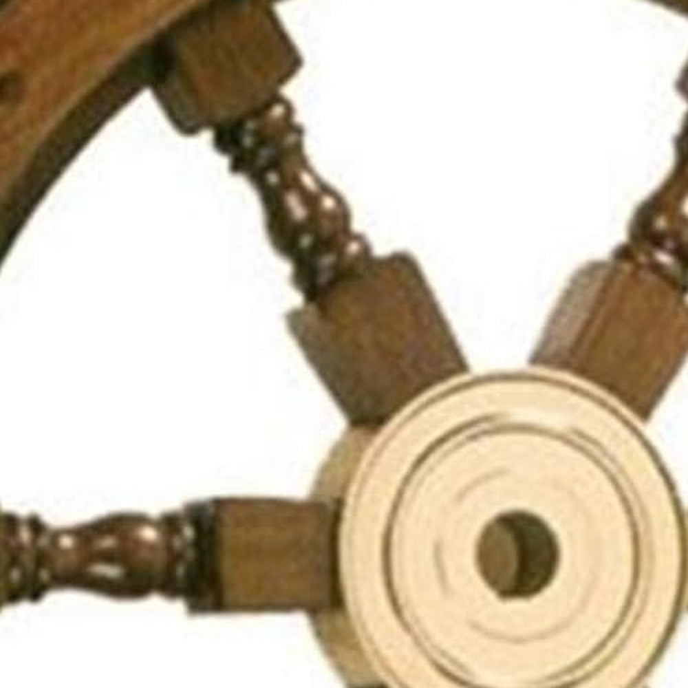 30" X 30" X 2" Ship Wheel-Sculptures-DECOROLALA