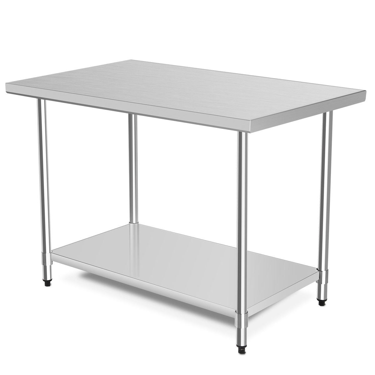30 x 48 Inch Stainless Steel Table Commercial Kitchen Worktable-Kitchen Tools-DECOROLALA