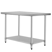 30 x 48 Inch Stainless Steel Table Commercial Kitchen Worktable-Kitchen Tools-DECOROLALA