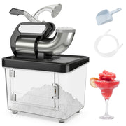 300W Commercial Ice Crusher with Dual Blades and Safety Switch-Black-Ice Crushers & Shavers-DECOROLALA