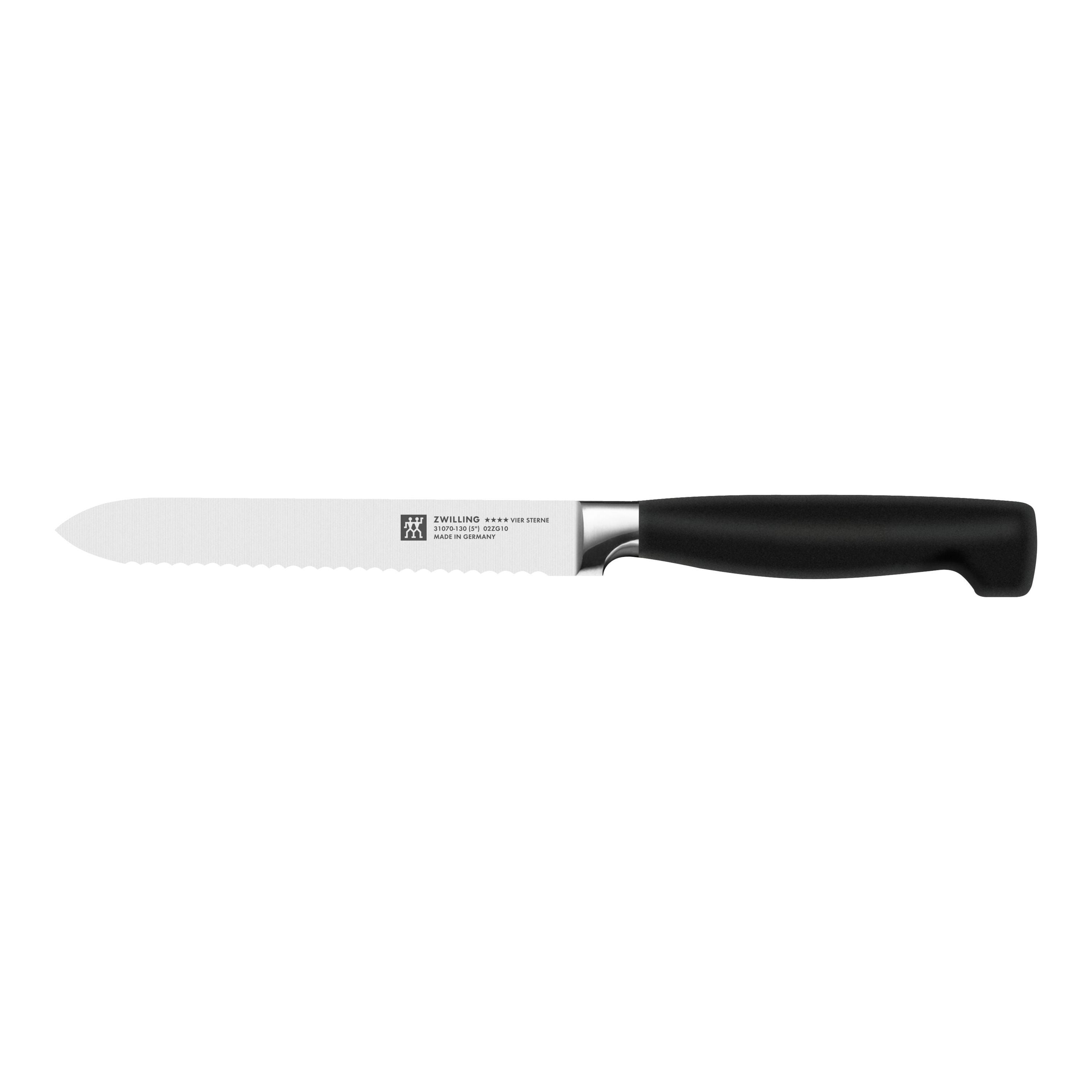 ZWILLING **** Four Star 7 Piece Knife Block Set, Black-DECOROLALA