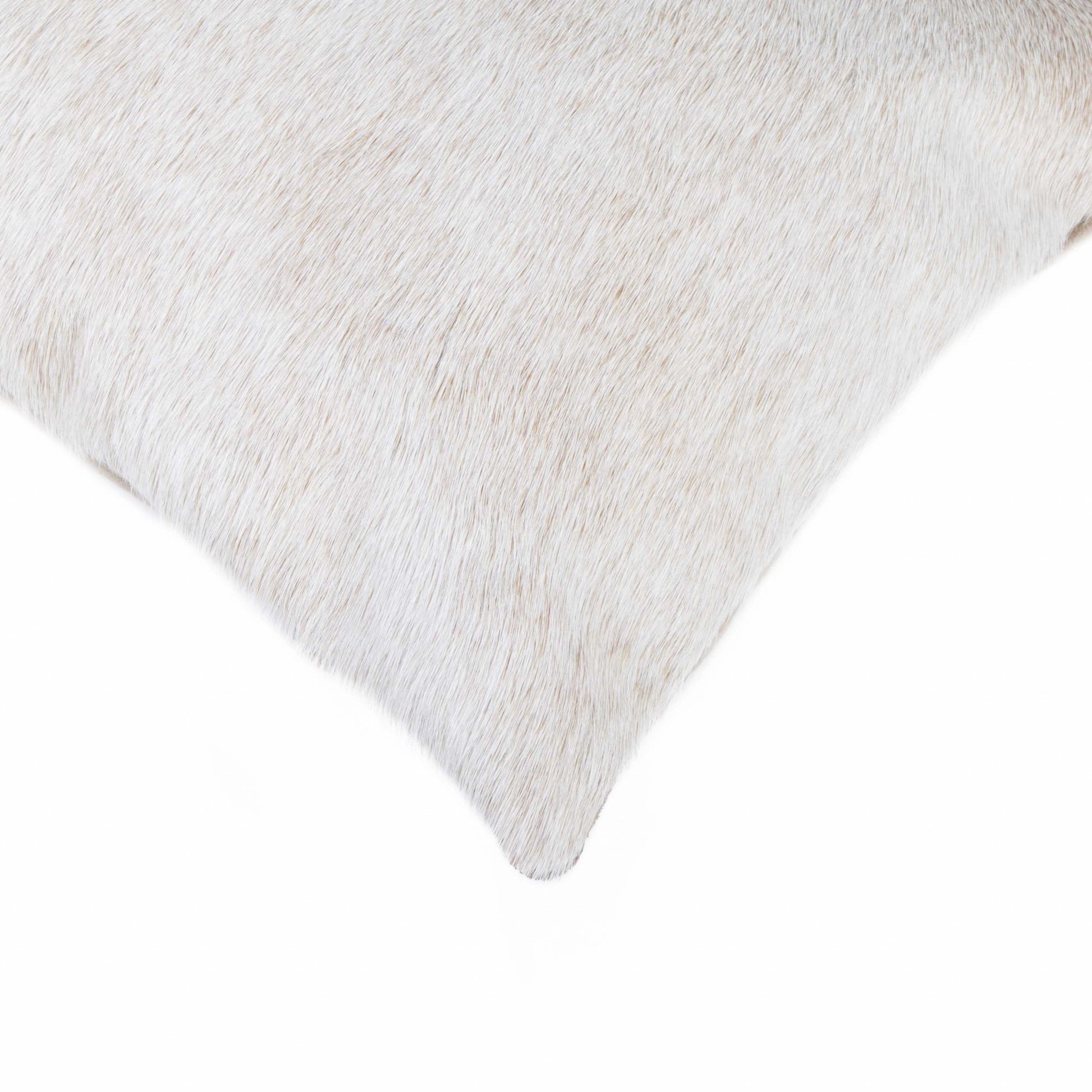 12" X 20" Natural Cowhide Lumbar Throw Pillow-2
