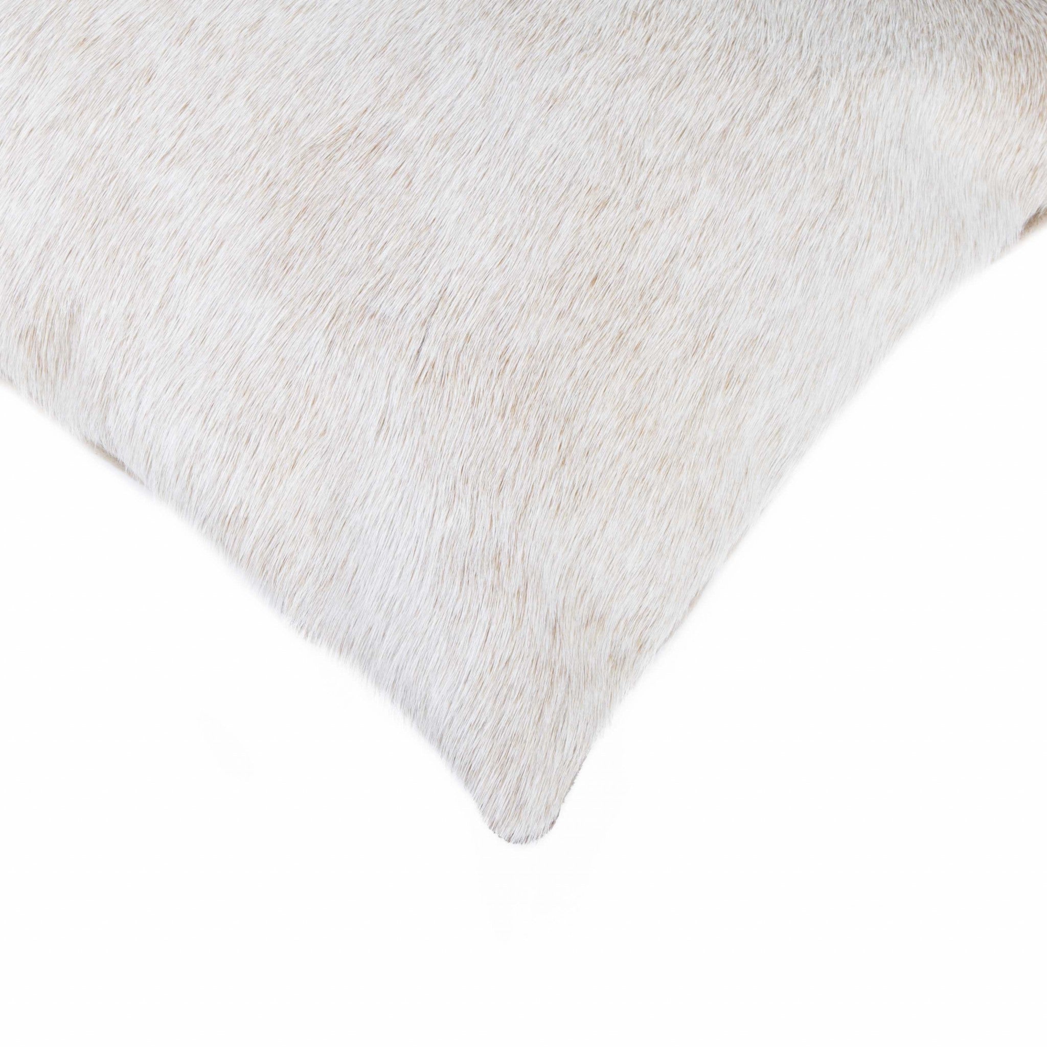 12" X 20" Natural Cowhide Lumbar Throw Pillow-2