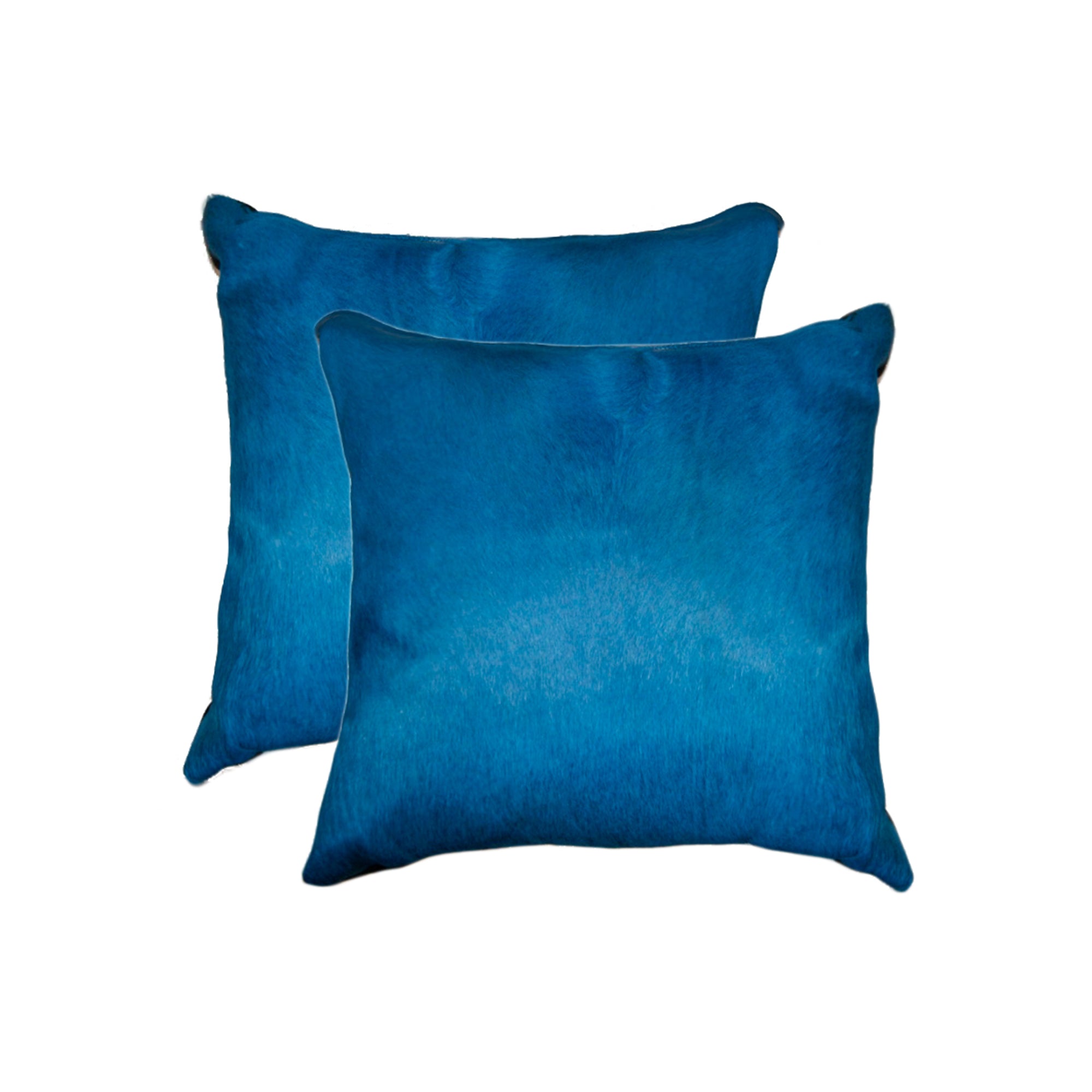 18 X 18 Royal Blue Cowhide Throw Pillow-0