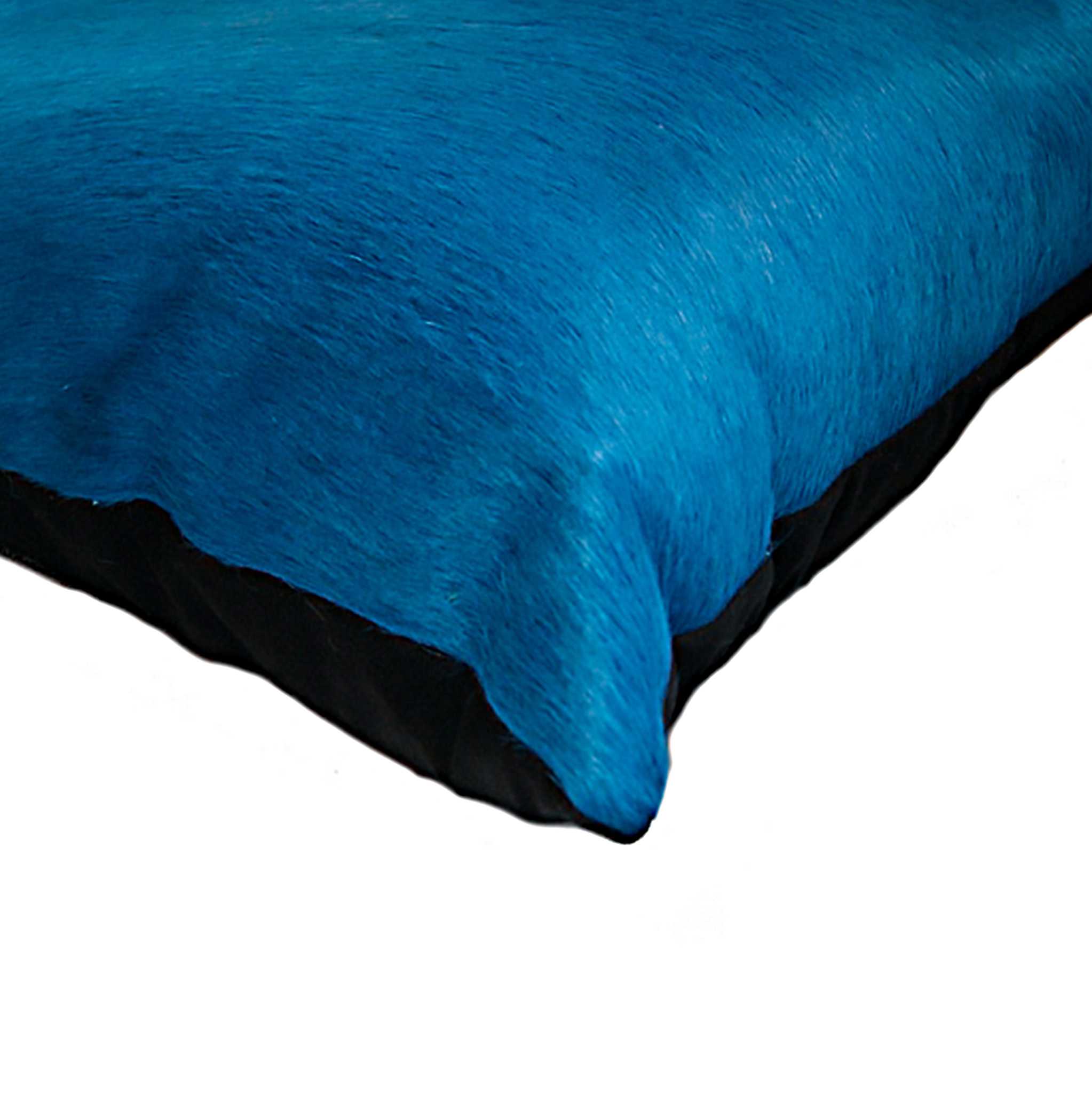 18 X 18 Royal Blue Cowhide Throw Pillow-2