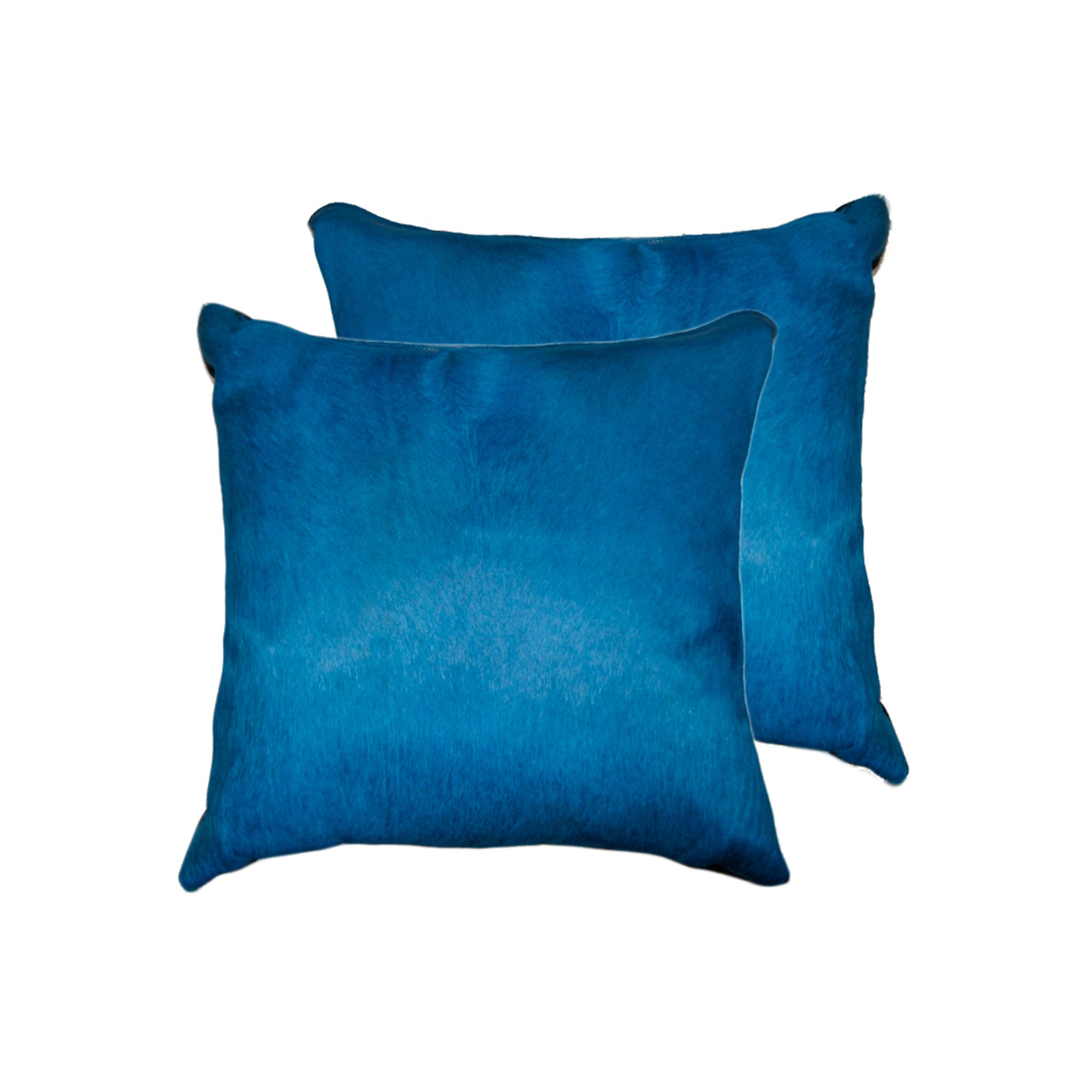 18 X 18 Royal Blue Cowhide Throw Pillow-1