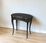 32" Black Solid Manufactured Wood Kidney Writing Desk-Desks-DECOROLALA