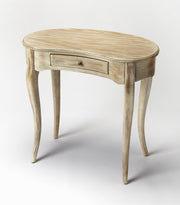 32" Brown Solid Manufactured Wood Kidney Writing Desk-Desks-DECOROLALA