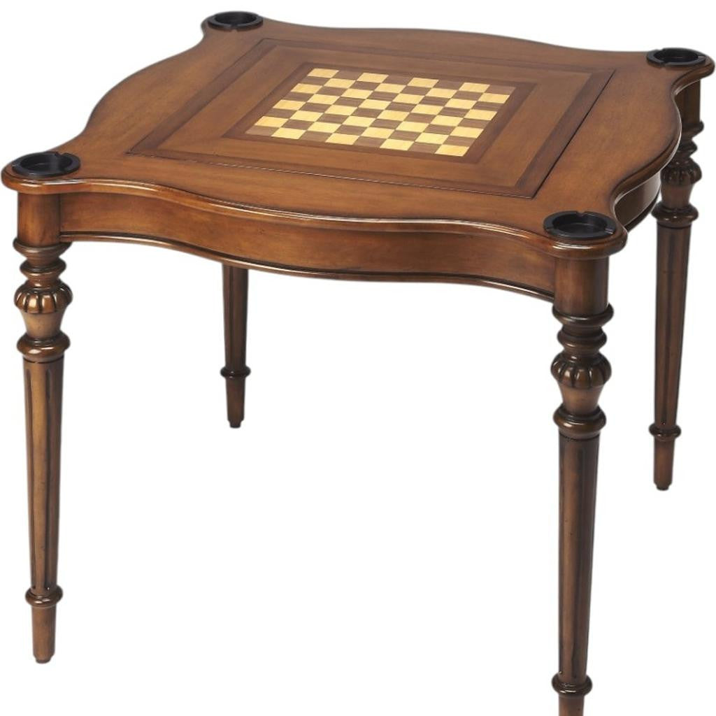 32" Brown Solid Wood Square Coffee Table-Coffee Tables-DECOROLALA