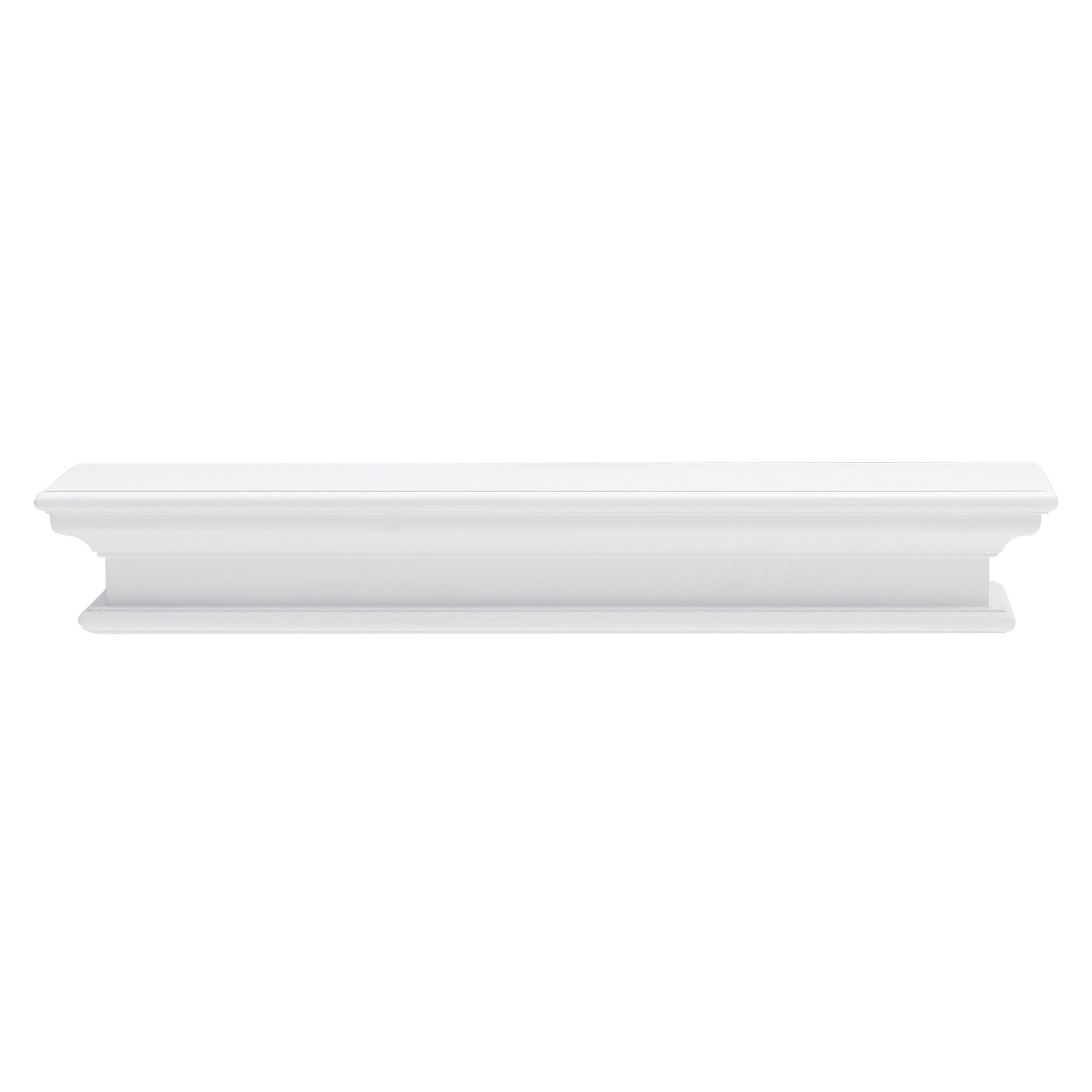 32" Classic White Floating Wall Shelf-Wall Mounted Shelves-DECOROLALA