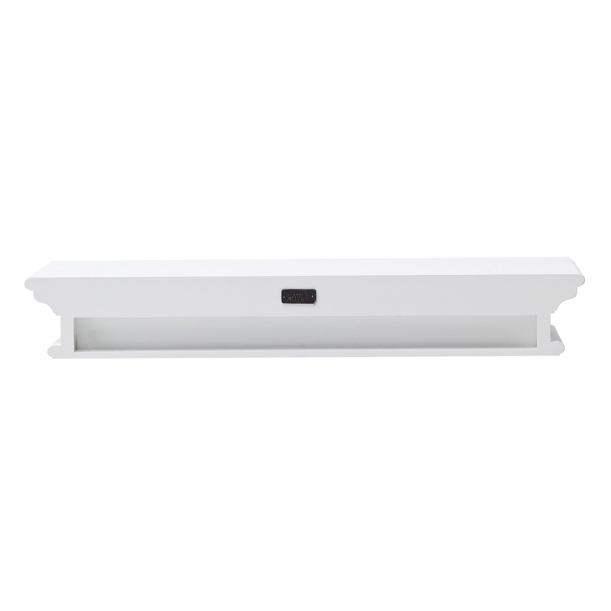 32" Classic White Floating Wall Shelf-Wall Mounted Shelves-DECOROLALA
