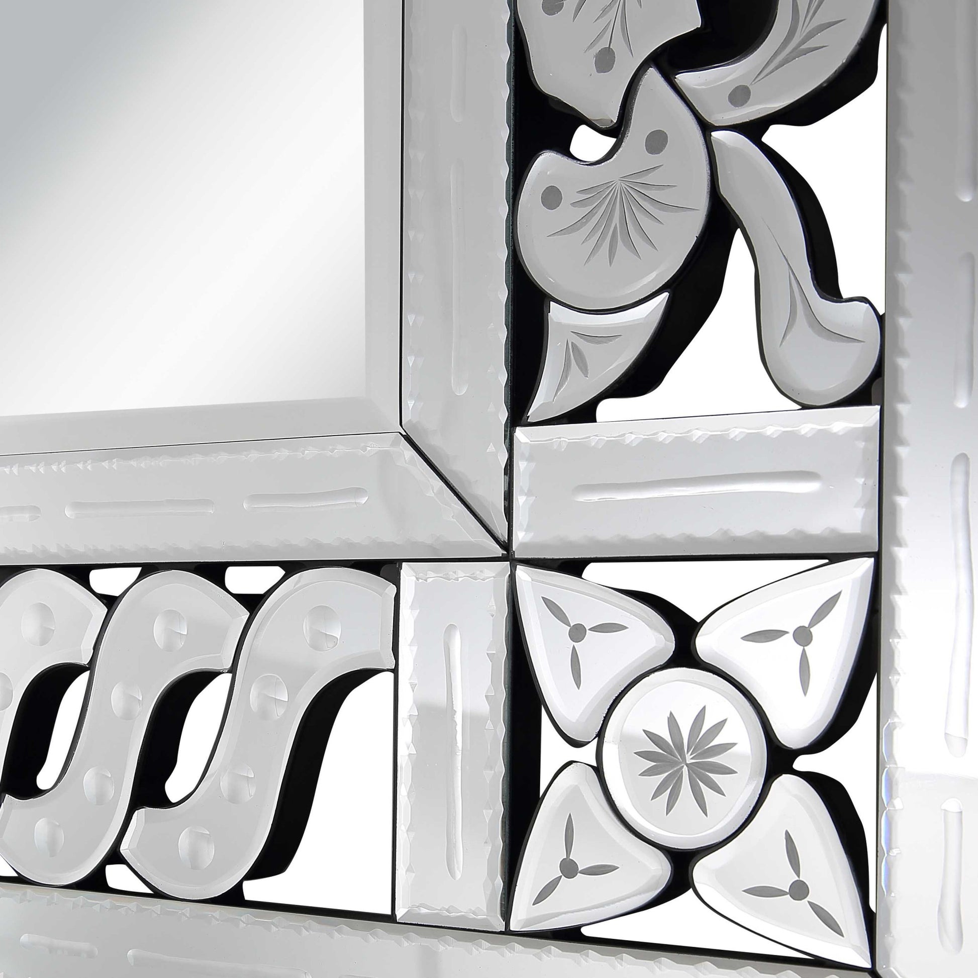 32" Clear Wood Framed Accent Mirror-Mirrors-DECOROLALA