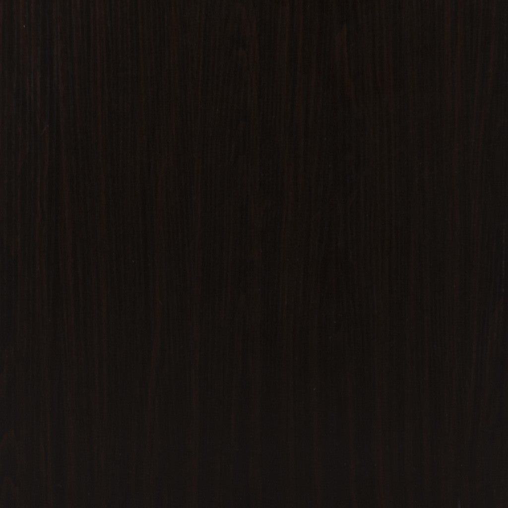 32" Dark Brown And Natural Carved Floral Sideboard with Two Doors-Sideboards-DECOROLALA