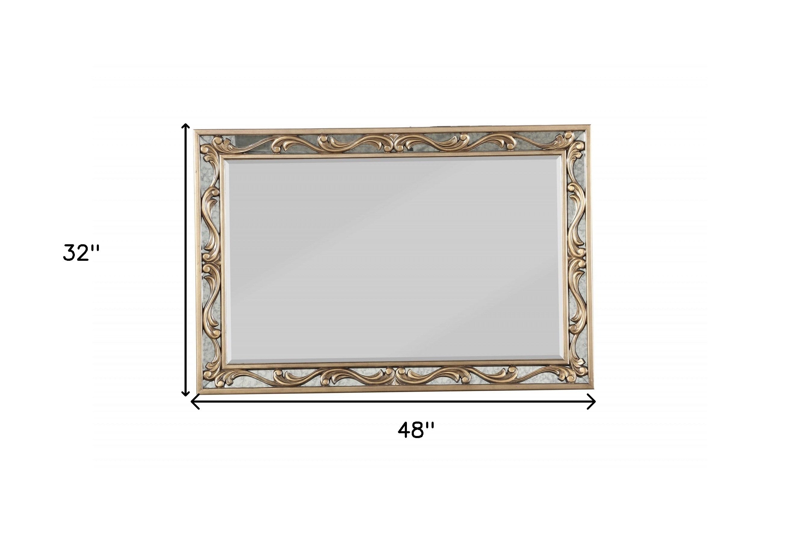 32" Gray Framed Accent Mirror-Mirrors-DECOROLALA