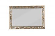 32" Gray Framed Accent Mirror-Mirrors-DECOROLALA