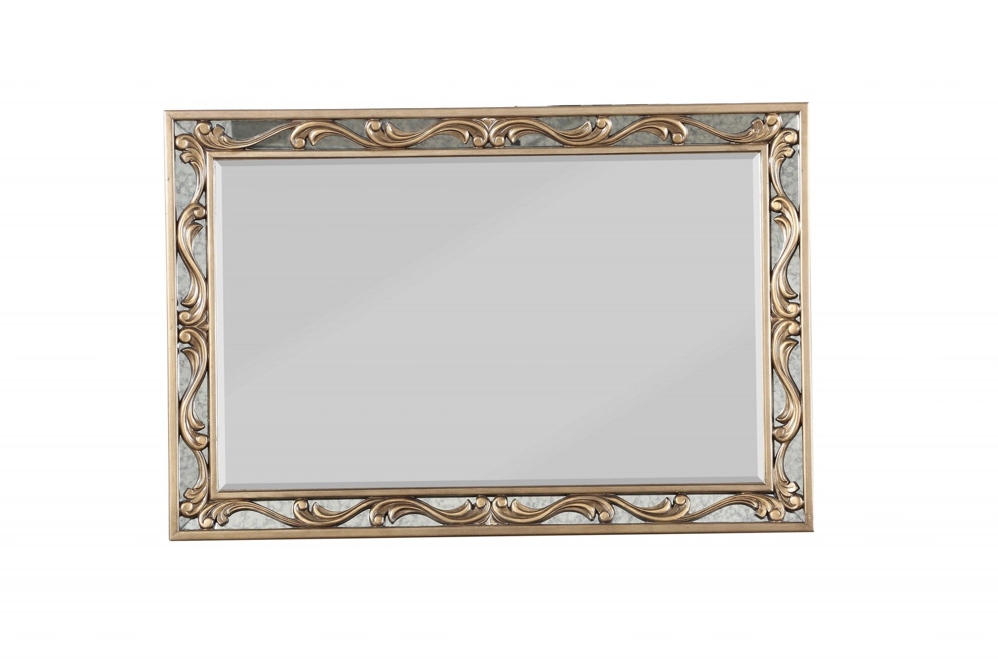 32" Gray Framed Accent Mirror-Mirrors-DECOROLALA