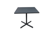 32" Gray Square Aluminum Pedestal Base Dining Table-Dining Tables-DECOROLALA
